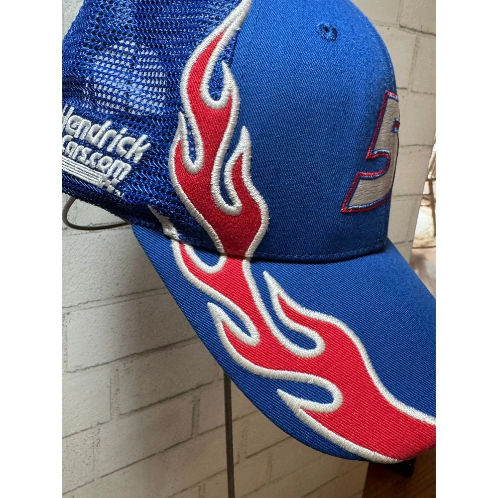 Hendrick Motorsports NASCAR Hat Number 5 Blue Flame Trucker Snapback Cap